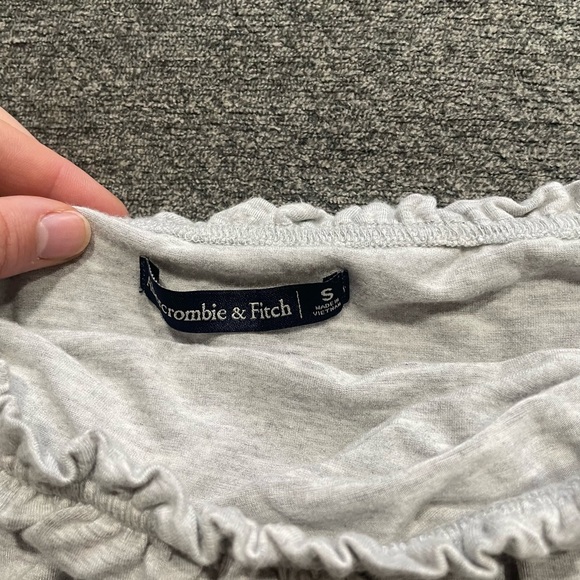 Abercrombie & Fitch Elastic Tube Top In Gray Size S - Picture 5 of 6
